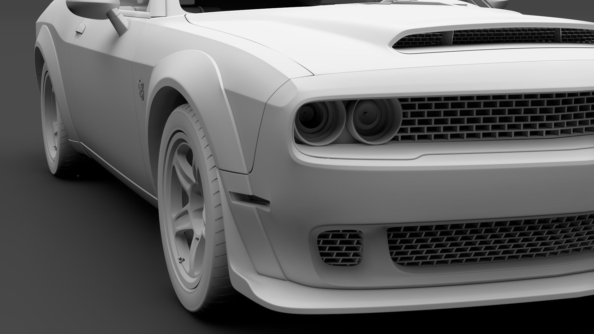 Dodge Challenger SRT Demon 2018 3D model_14