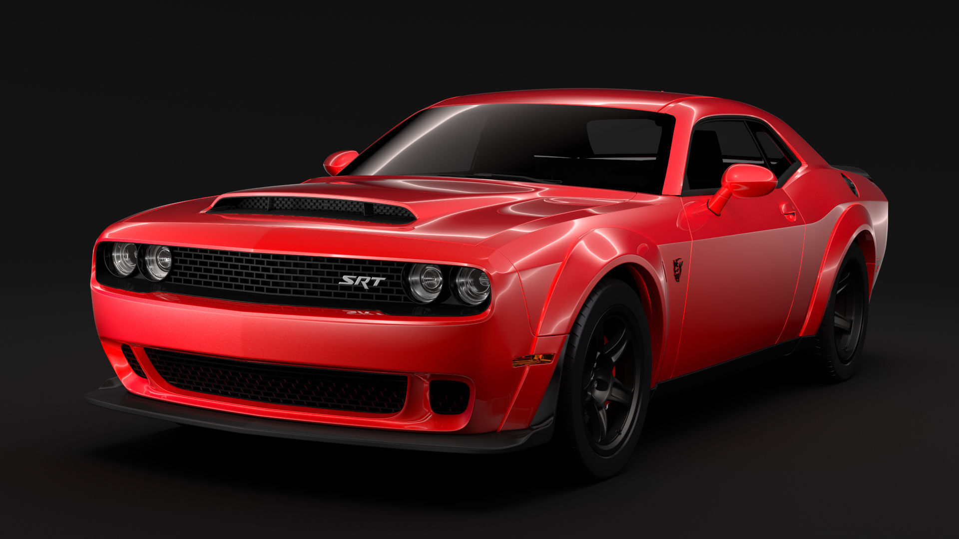 Dodge Challenger SRT Demon 2018 3D model_5