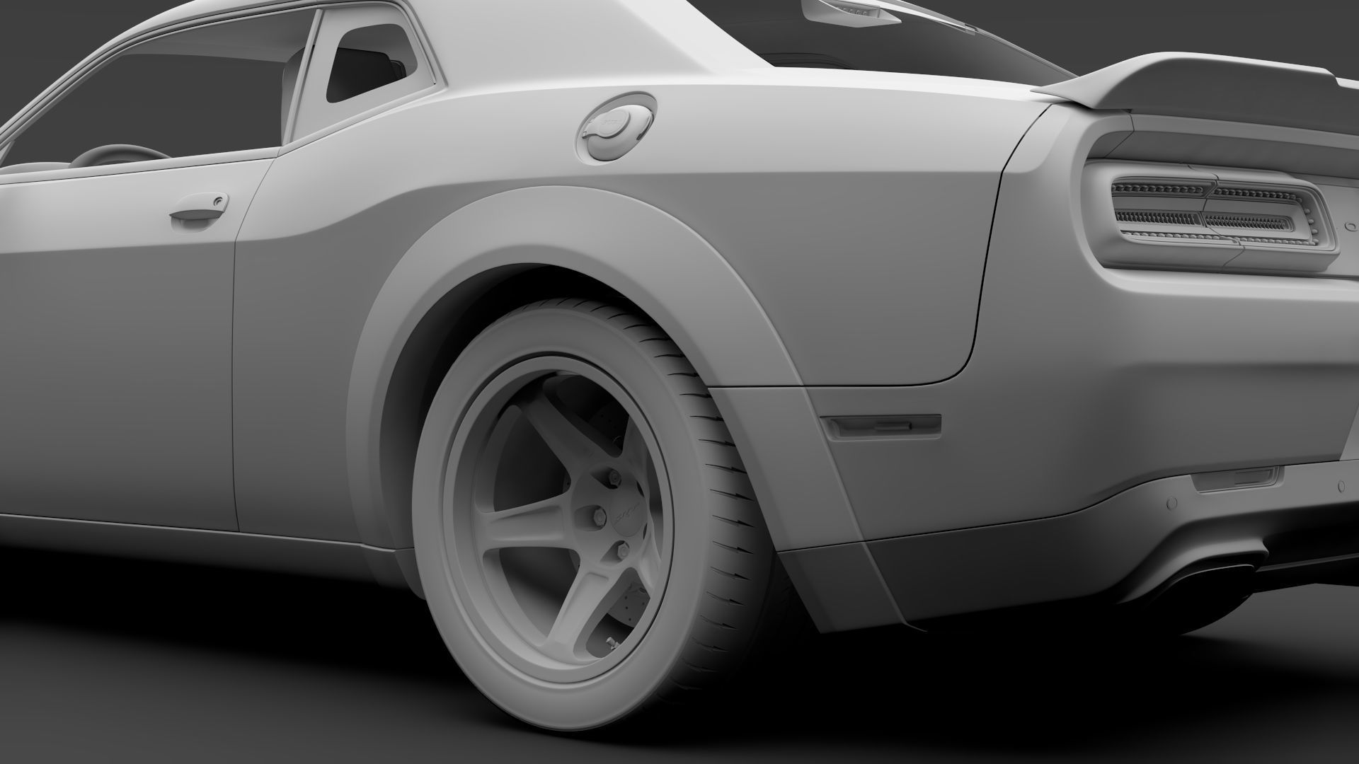 Dodge Challenger SRT Demon 2018 3D model_12