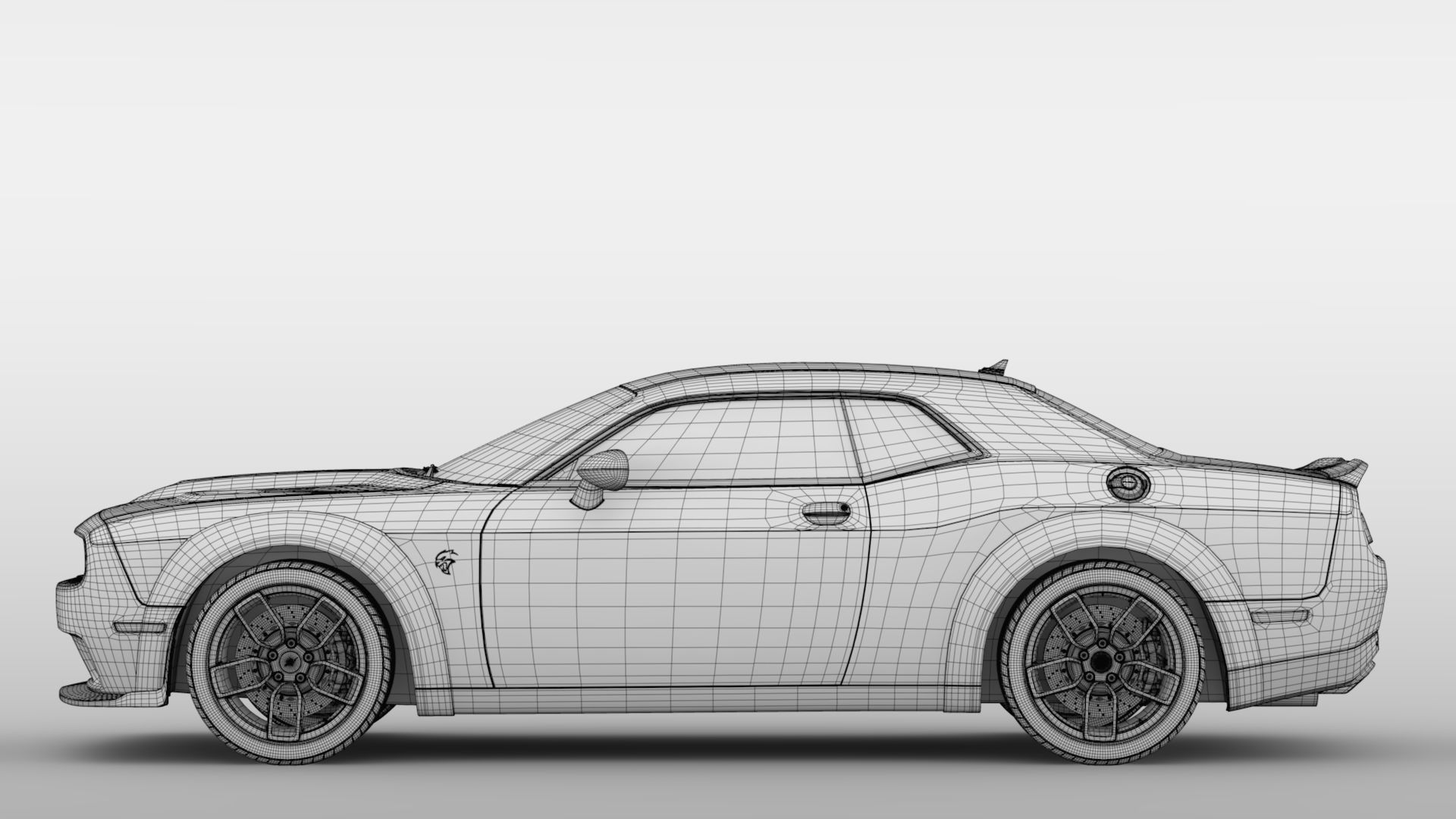 Dodge Challenger SRT Demon 2018 3D model_19