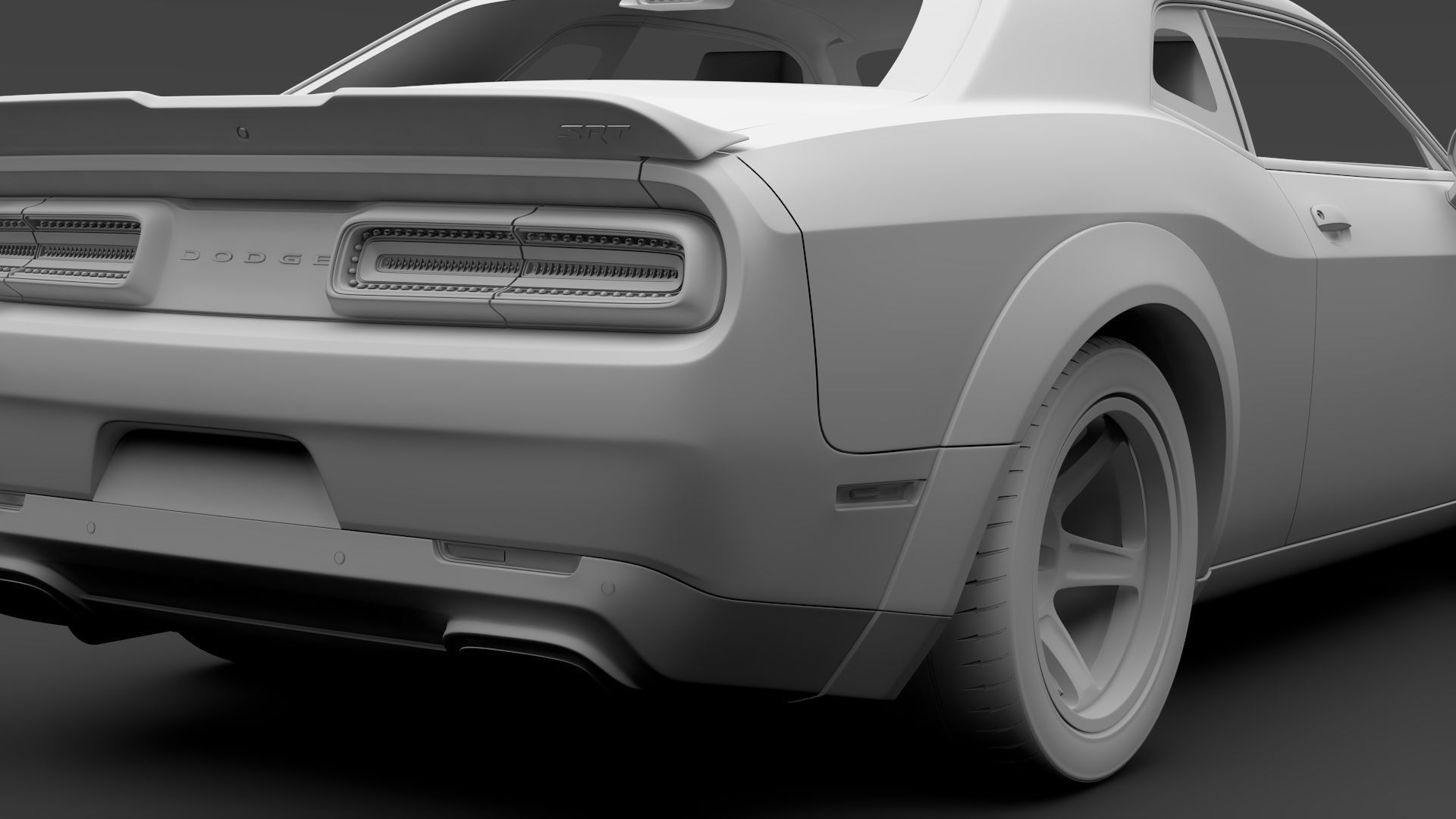 Dodge Challenger SRT Demon 2018 3D model_15