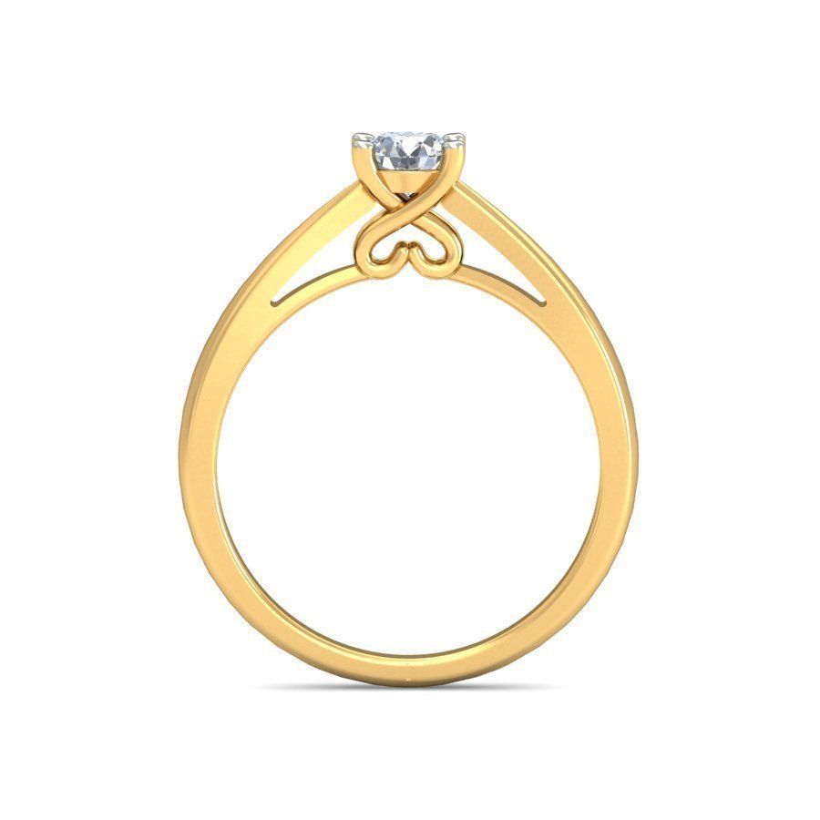 Solitaire Engagement ring  3D print model 3 3D print model_1