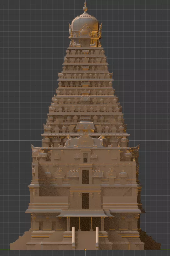 Thanjavur great temple 3D print model