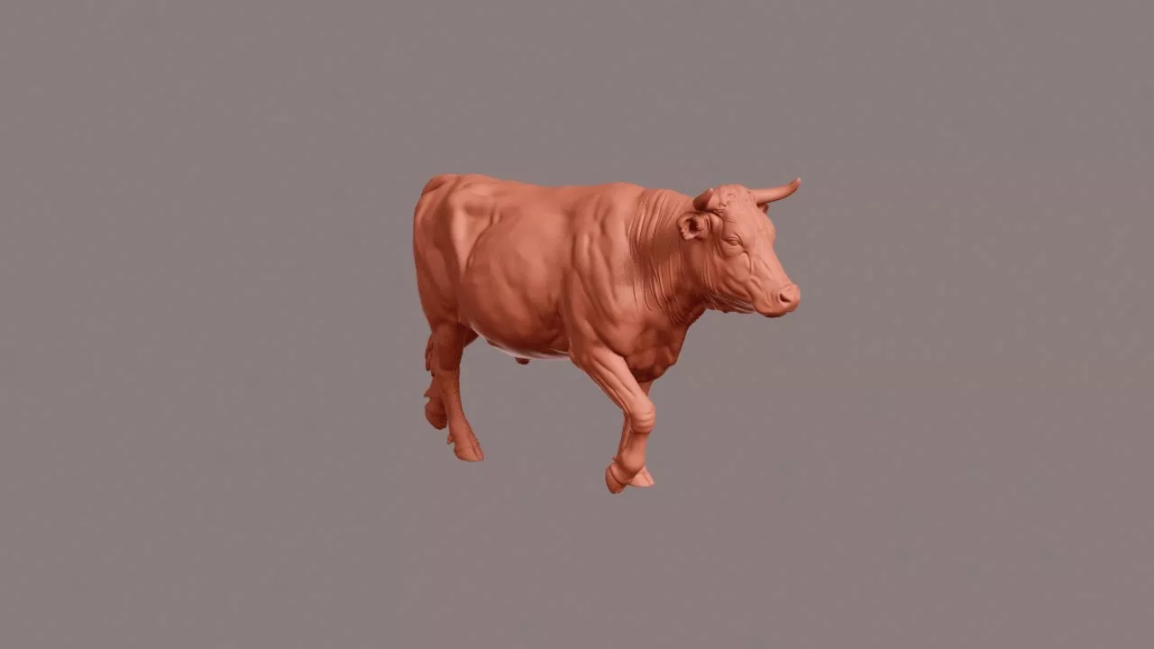 Walking Ox 3D print model