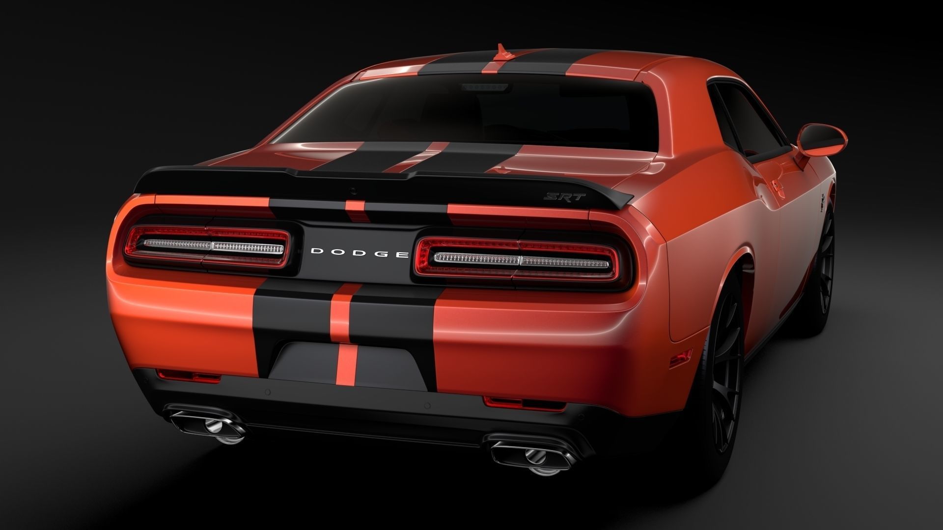 Dodge Challenger SRT Hellcat Go Mangoo 2017 3D model_4
