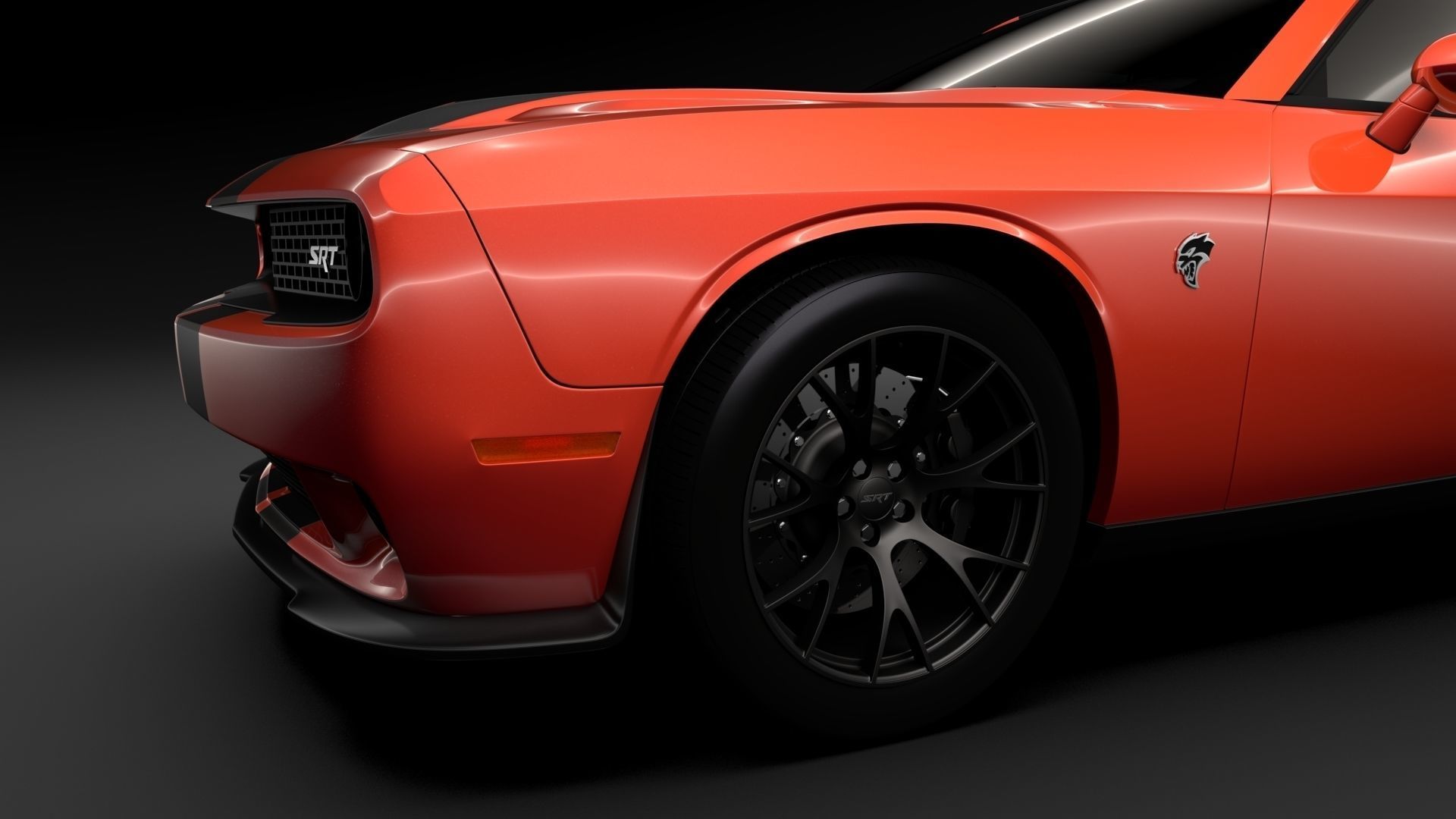 Dodge Challenger SRT Hellcat Go Mangoo 2017 3D model_8