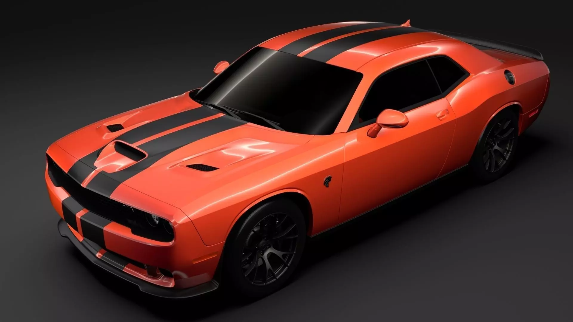 Dodge Challenger SRT Hellcat Go Mangoo 2017 3D model_0