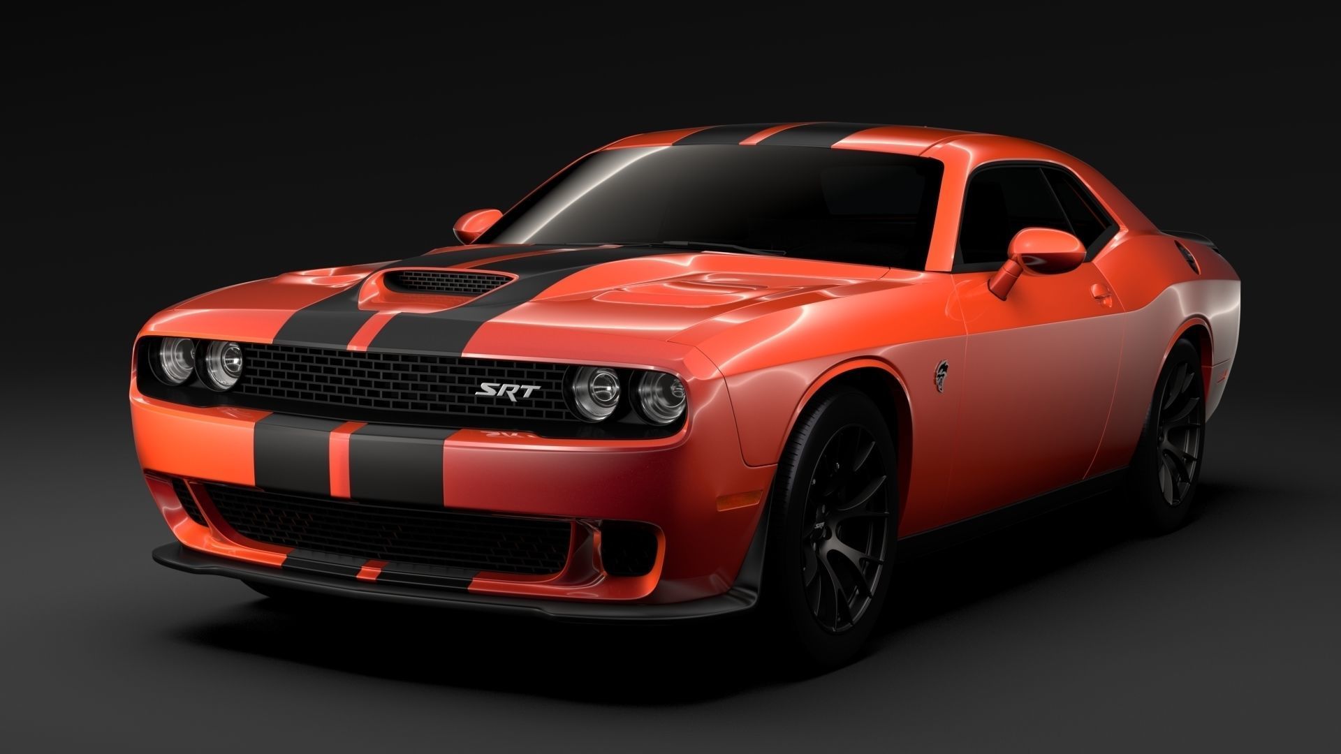 Dodge Challenger SRT Hellcat Go Mangoo 2017 3D model_1