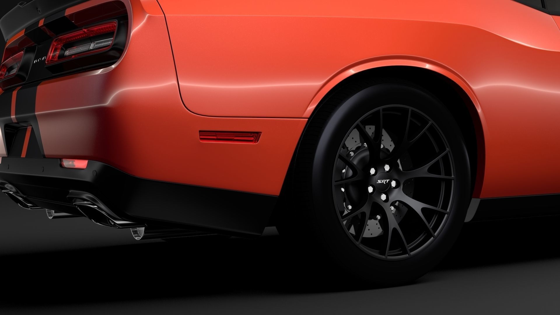 Dodge Challenger SRT Hellcat Go Mangoo 2017 3D model_3