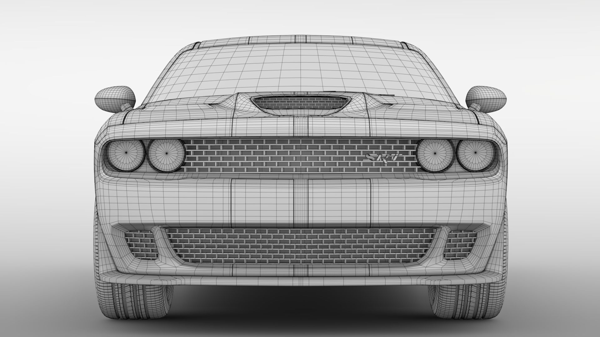 Dodge Challenger SRT Hellcat Go Mangoo 2017 3D model_16