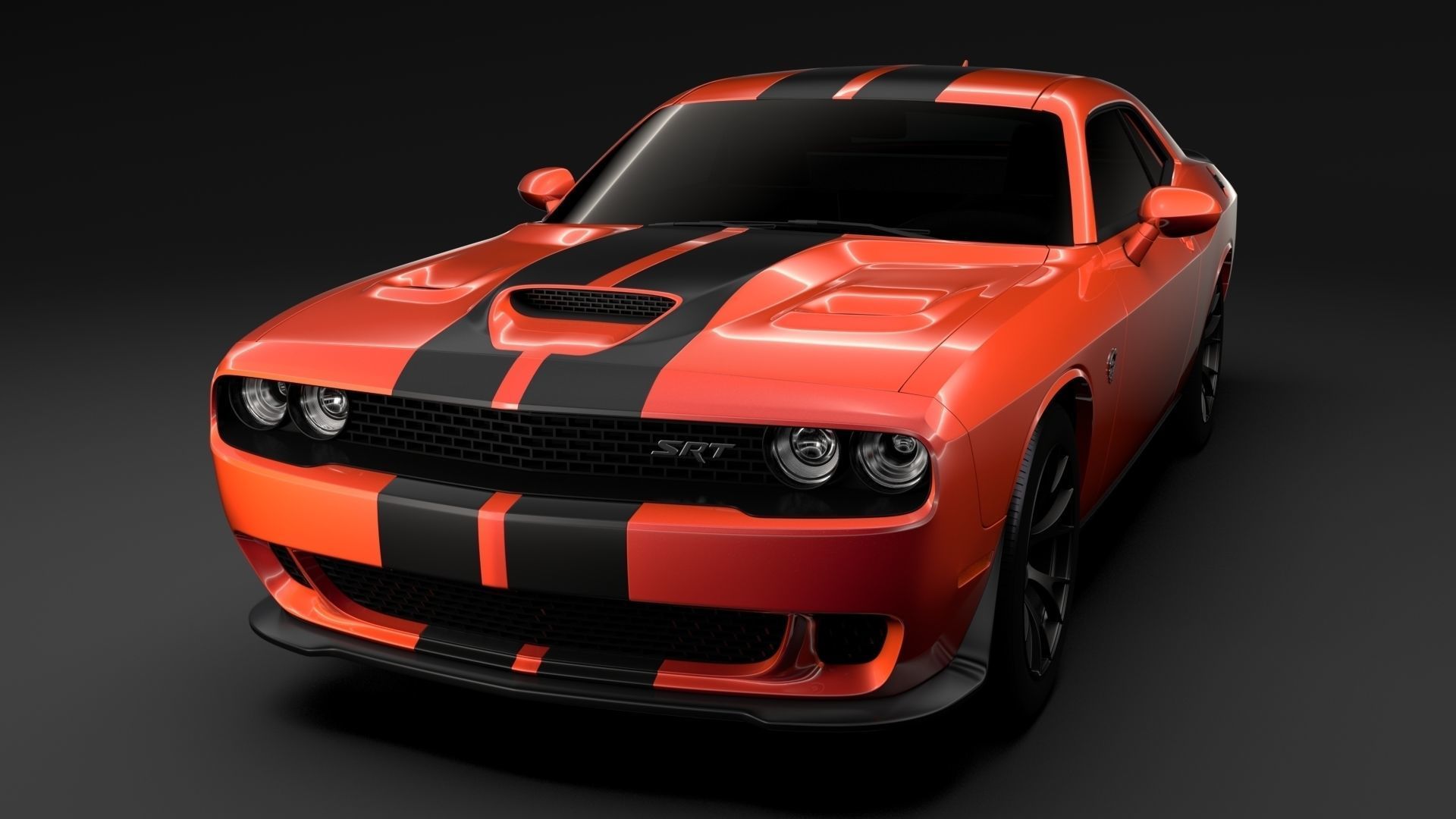 Dodge Challenger SRT Hellcat Go Mangoo 2017 3D model_6