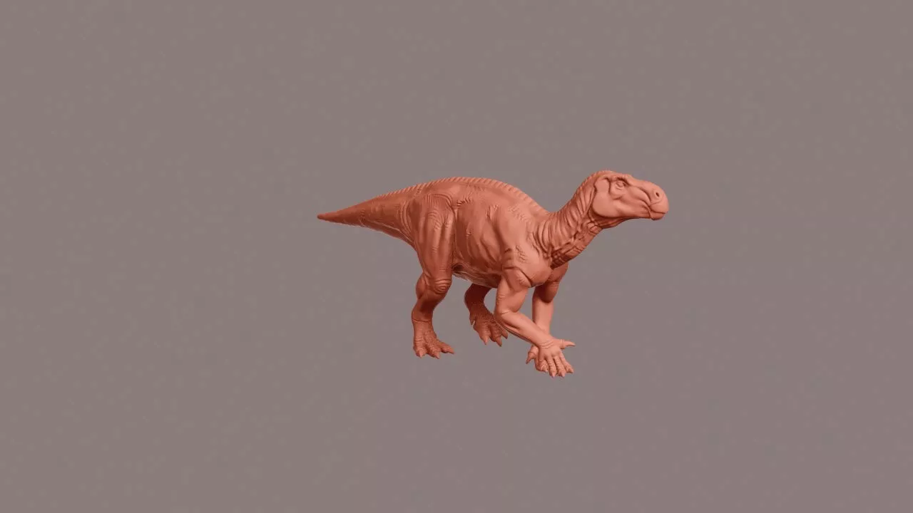 Walking Iguanodon 3D print model