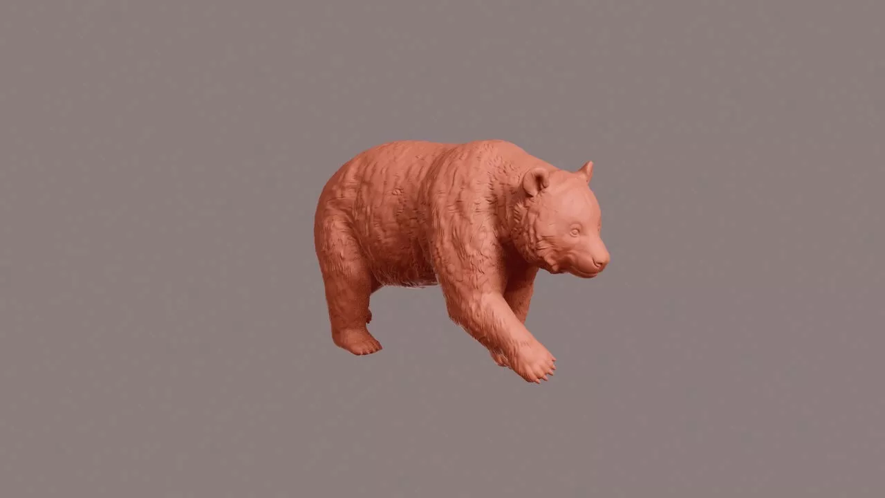 Walking Giant Panda 3D print model