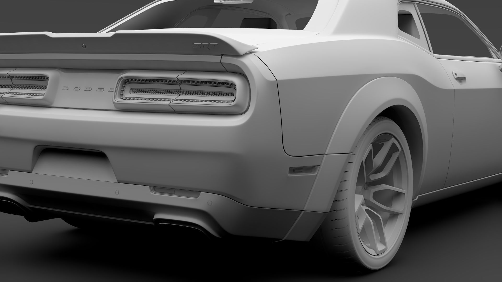 Dodge Challenger SRT Hellcat Widebody 2018 3D model_17