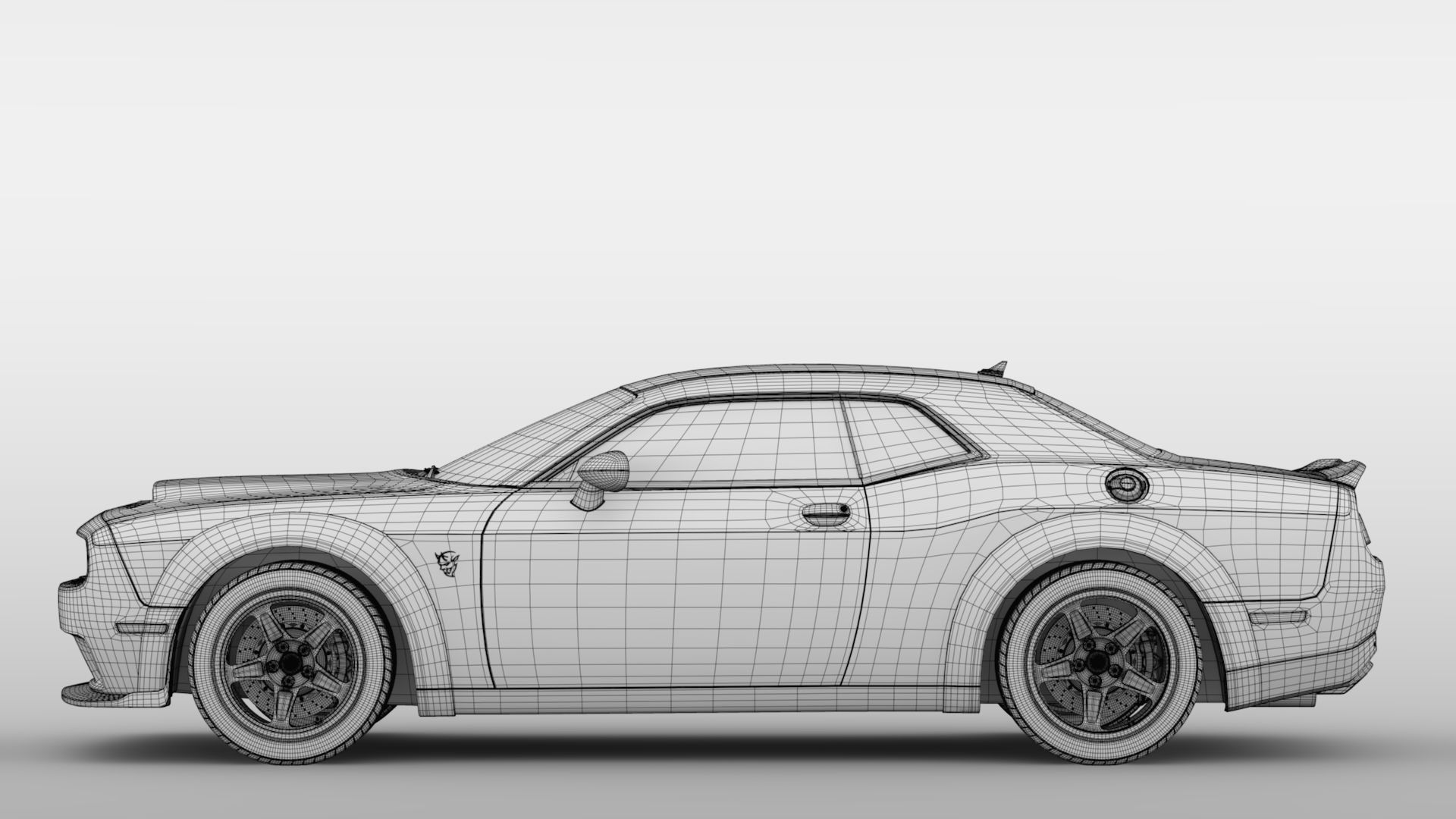 Dodge Challenger SRT Hellcat Widebody 2018 3D model_19