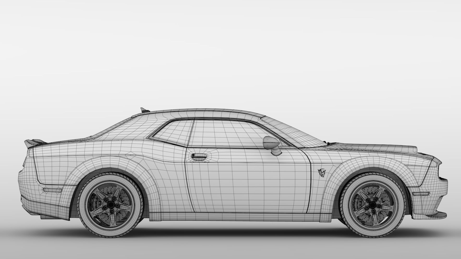 Dodge Challenger SRT Hellcat Widebody 2018 3D model_15