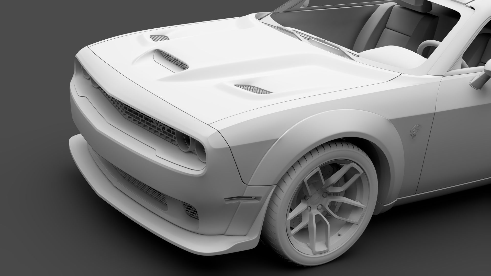 Dodge Challenger SRT Hellcat Widebody 2018 3D model_12