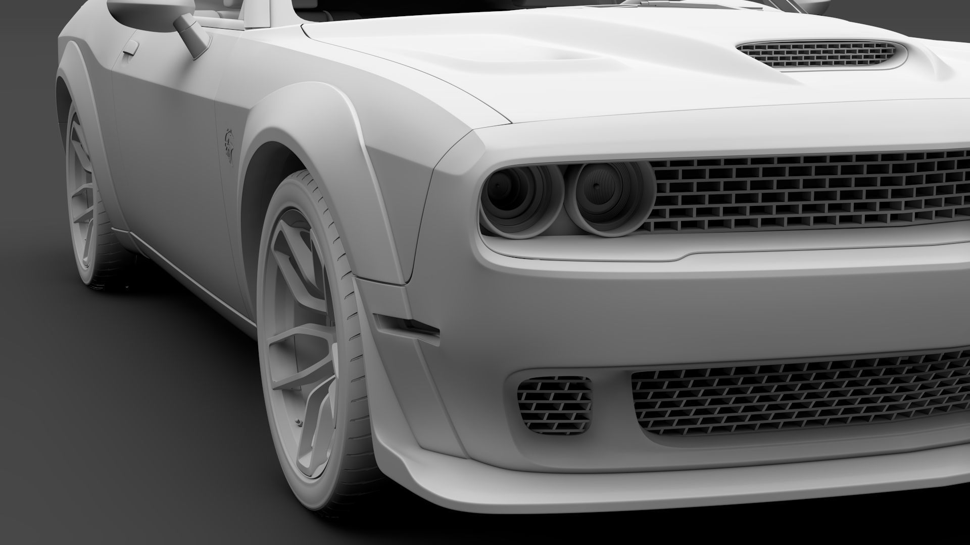 Dodge Challenger SRT Hellcat Widebody 2018 3D model_11