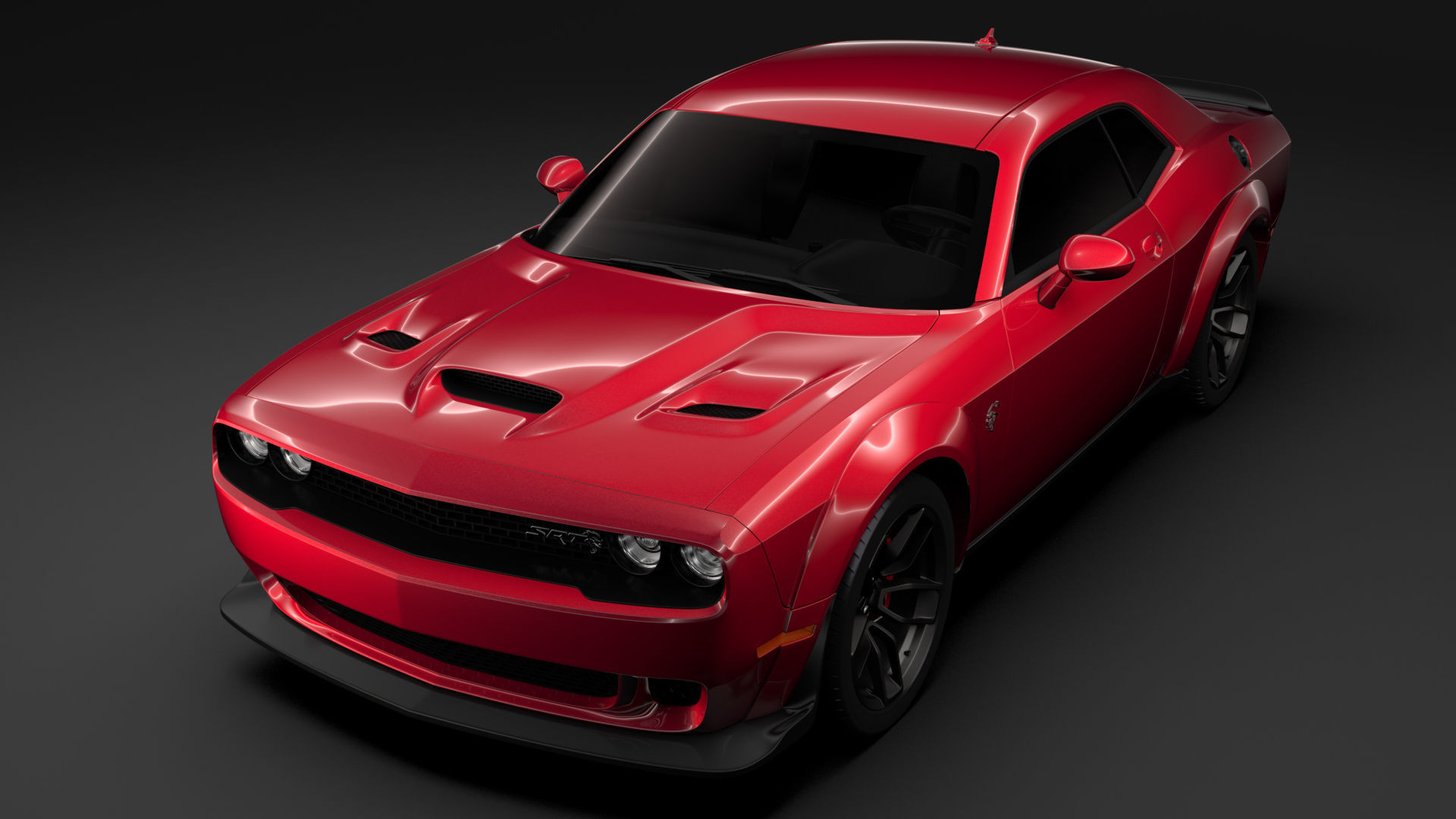 Dodge Challenger SRT Hellcat Widebody 2018 3D model_3