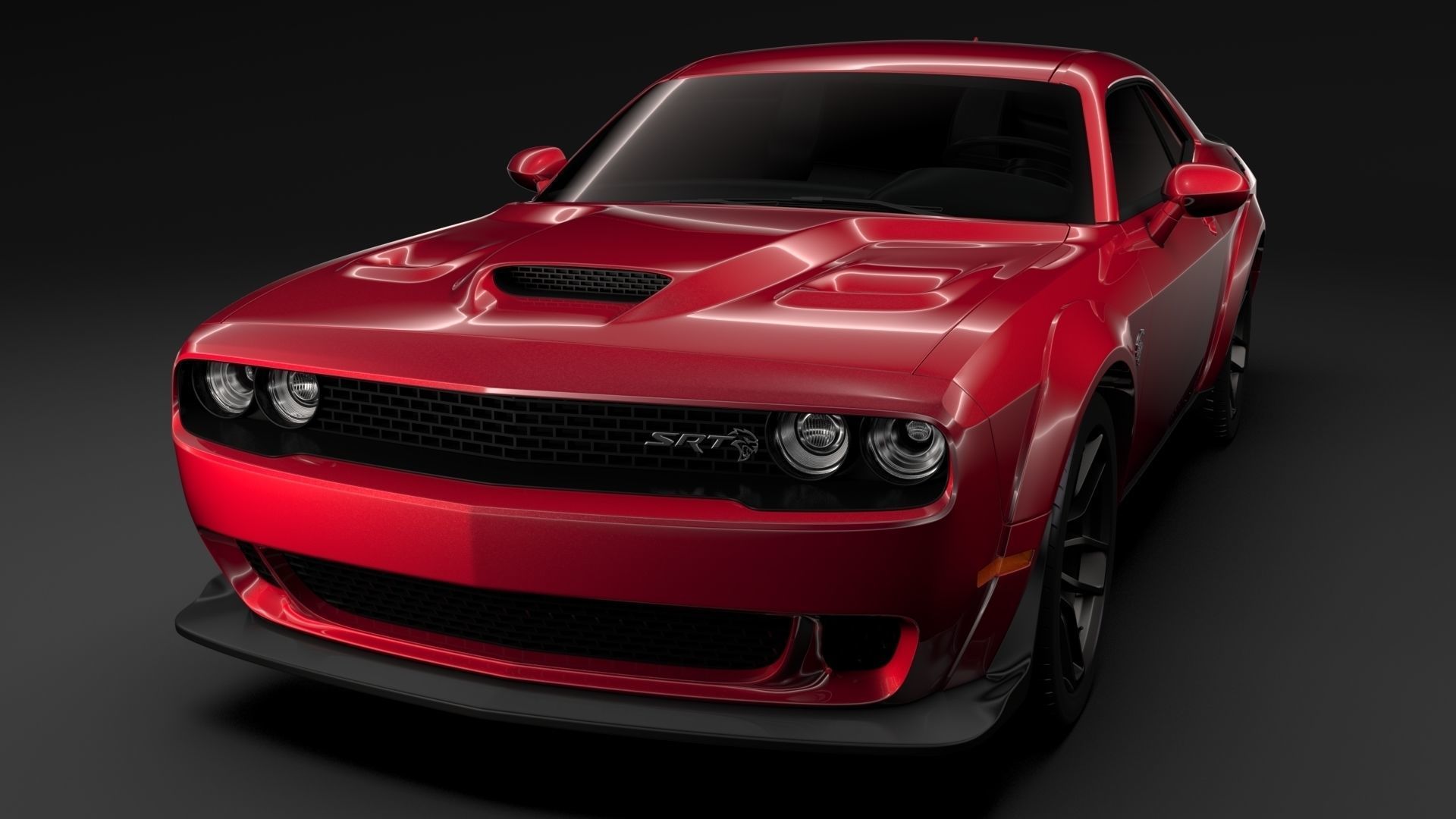 Dodge Challenger SRT Hellcat Widebody 2018 3D model_4