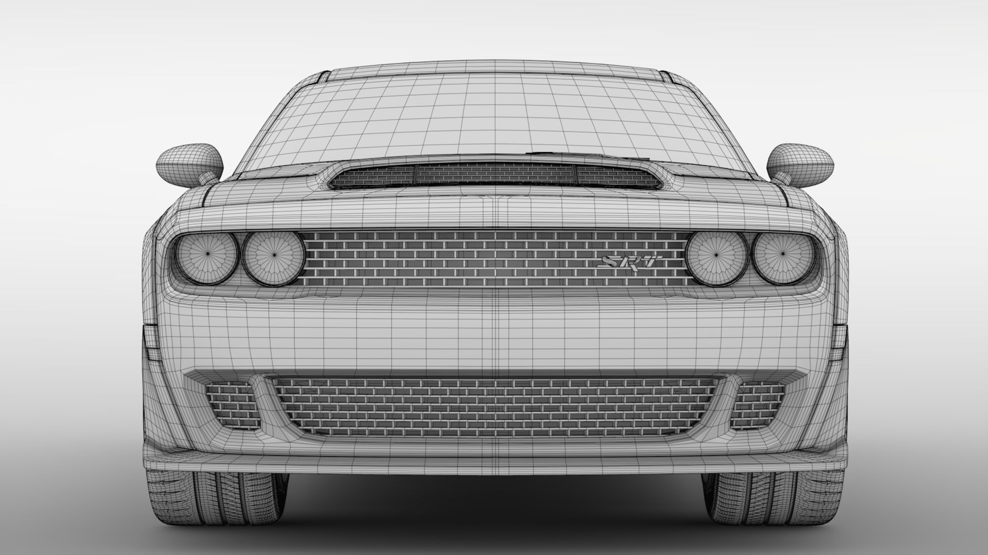 Dodge Challenger SRT Hellcat Widebody 2018 3D model_14