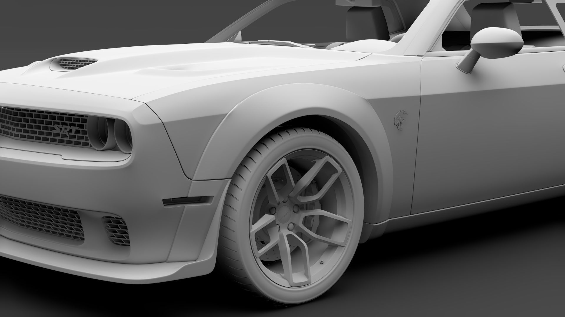 Dodge Challenger SRT Hellcat Widebody 2018 3D model_9