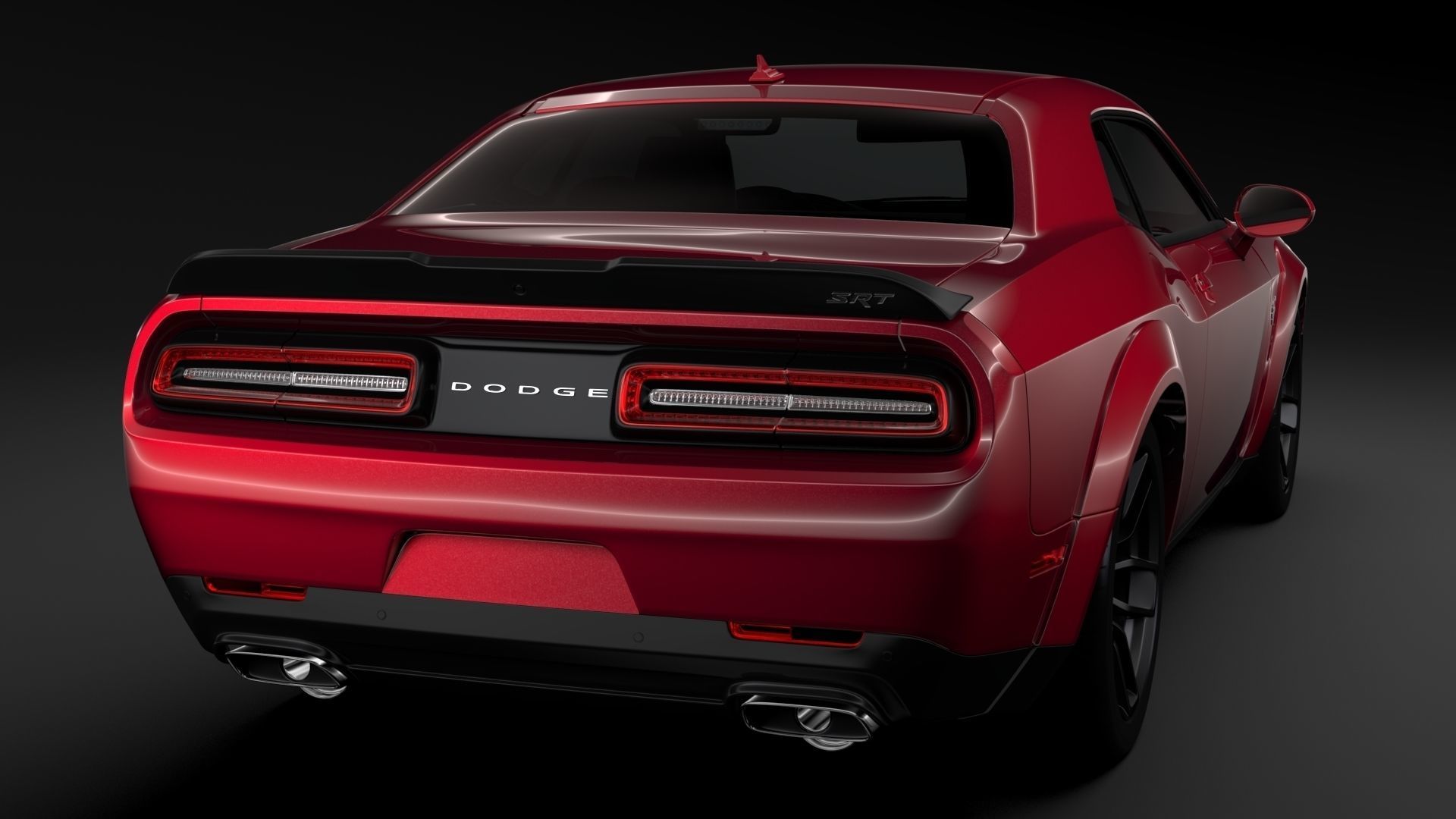 Dodge Challenger SRT Hellcat Widebody 2018 3D model_8