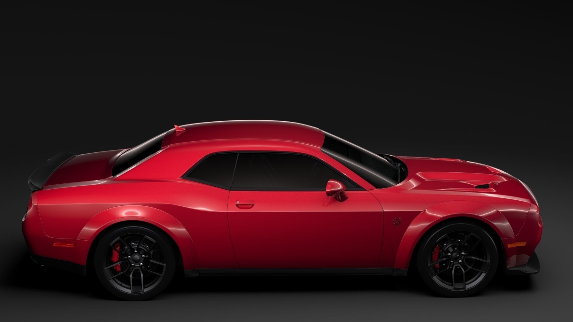 Dodge Challenger SRT Hellcat Widebody 2018 3D model_7