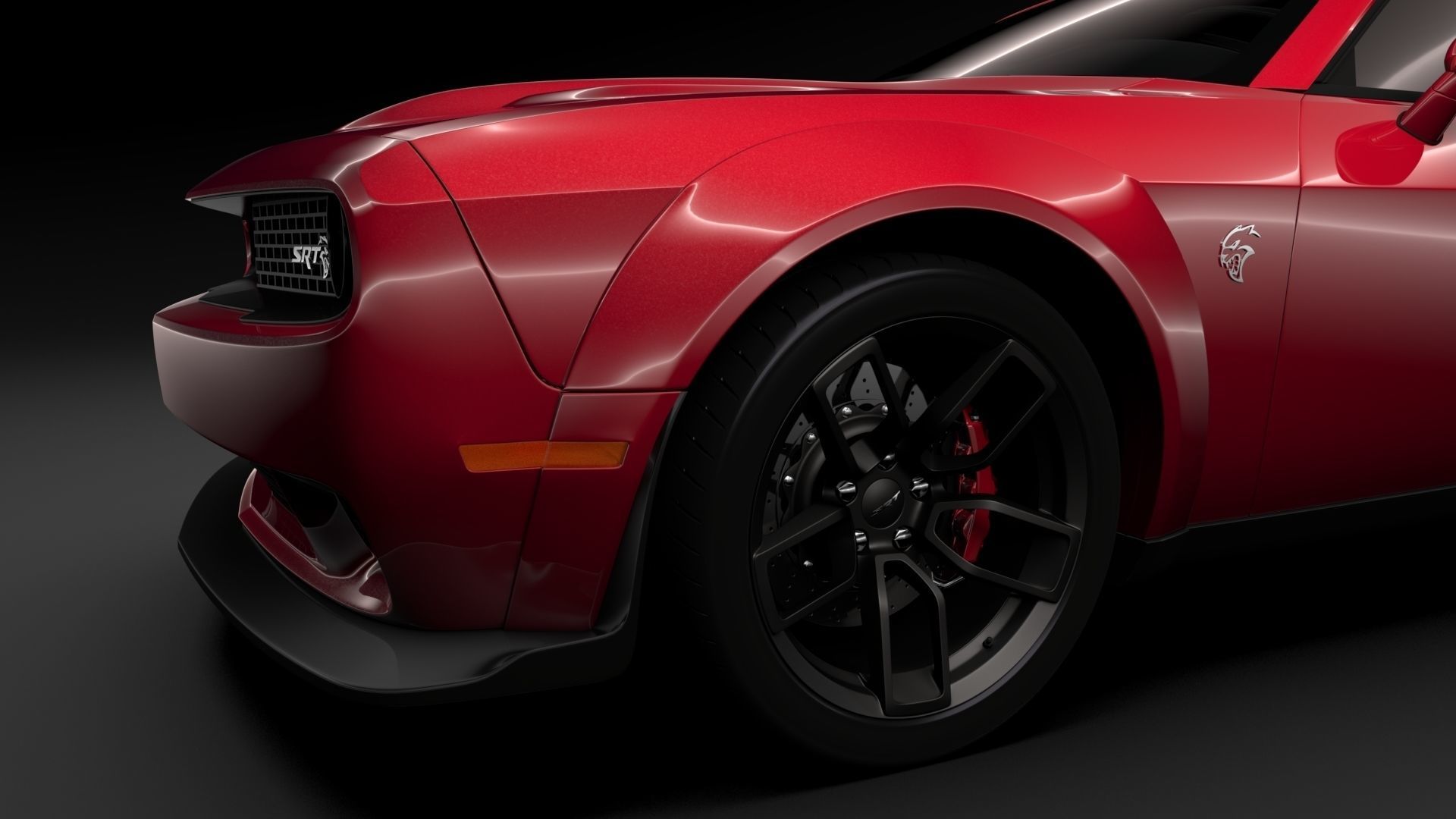 Dodge Challenger SRT Hellcat Widebody 2018 3D model_1