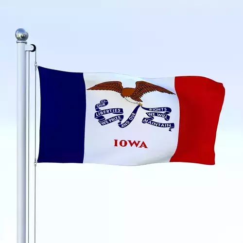 Animated Iowa Flag