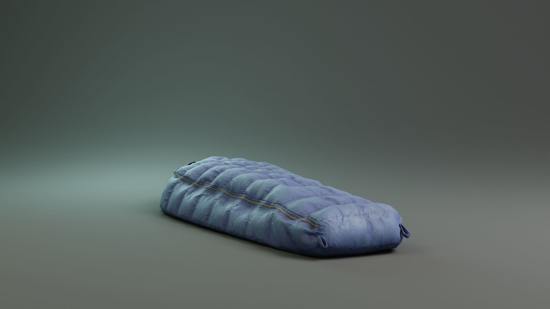 Sleeping bag Low-poly 3D model_8