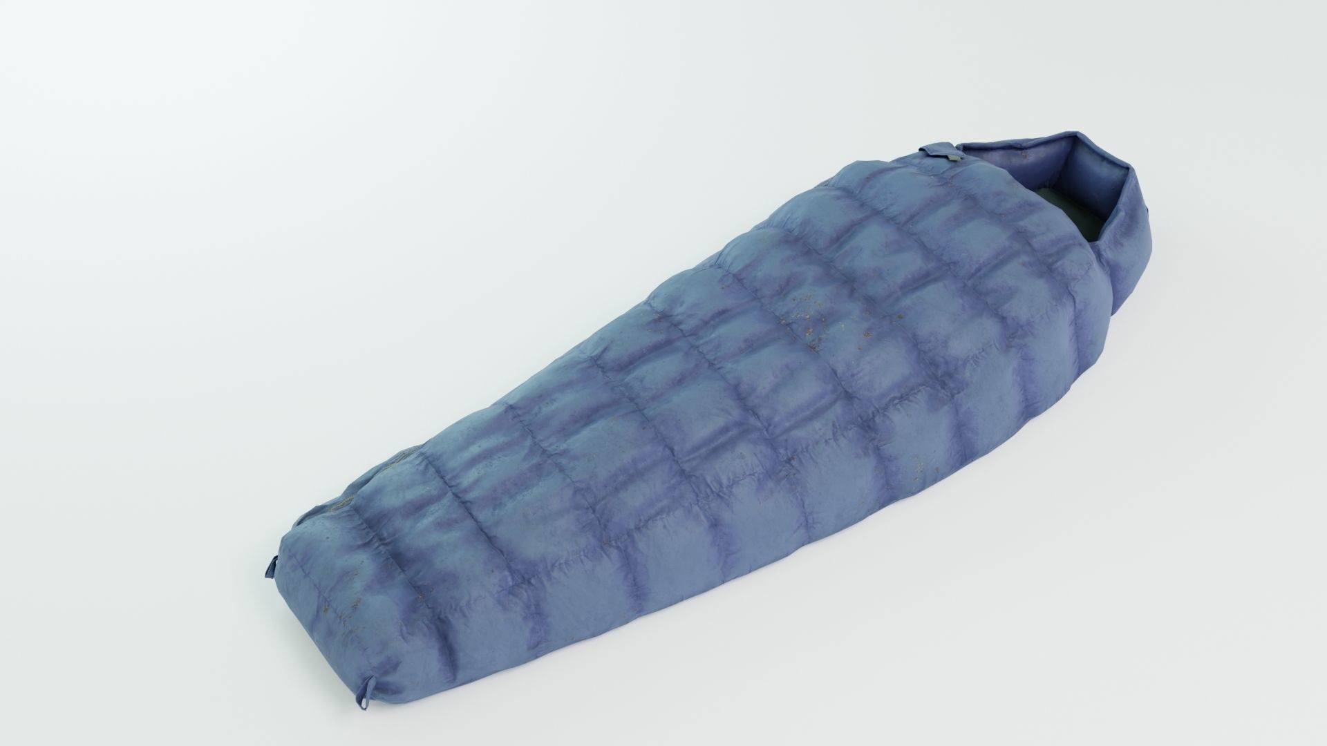 Sleeping bag Low-poly 3D model_2