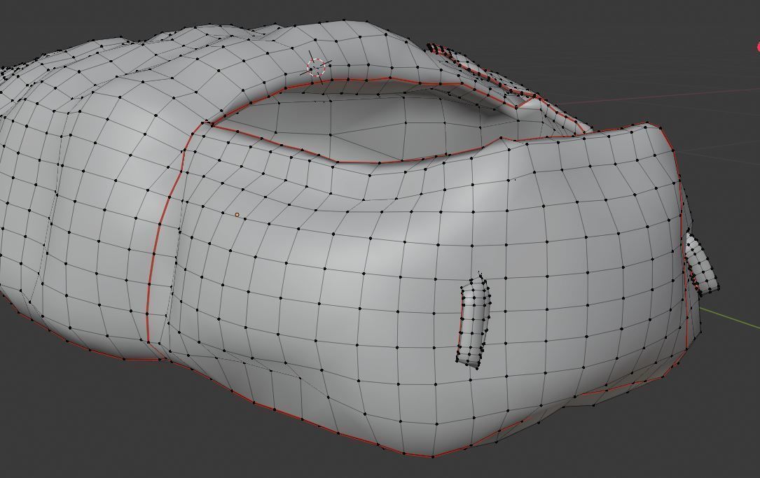 Sleeping bag Low-poly 3D model_14