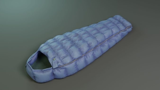Sleeping bag Low-poly 3D model