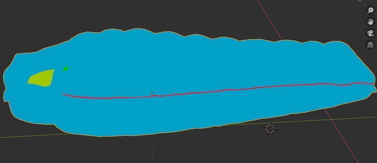 Sleeping bag Low-poly 3D model_10