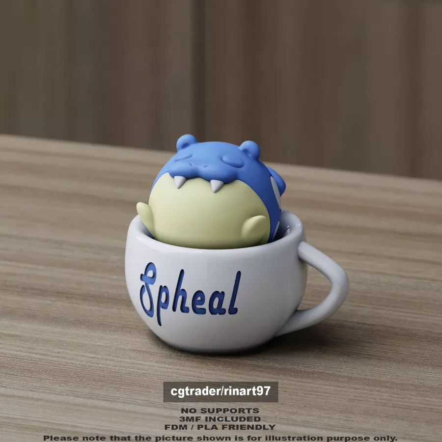 Spheal chill cup 3D print model