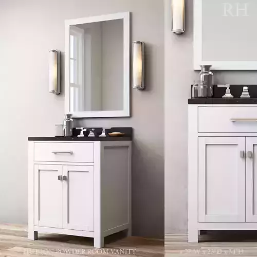 RH HUTTON POWDER ROOM VANITY