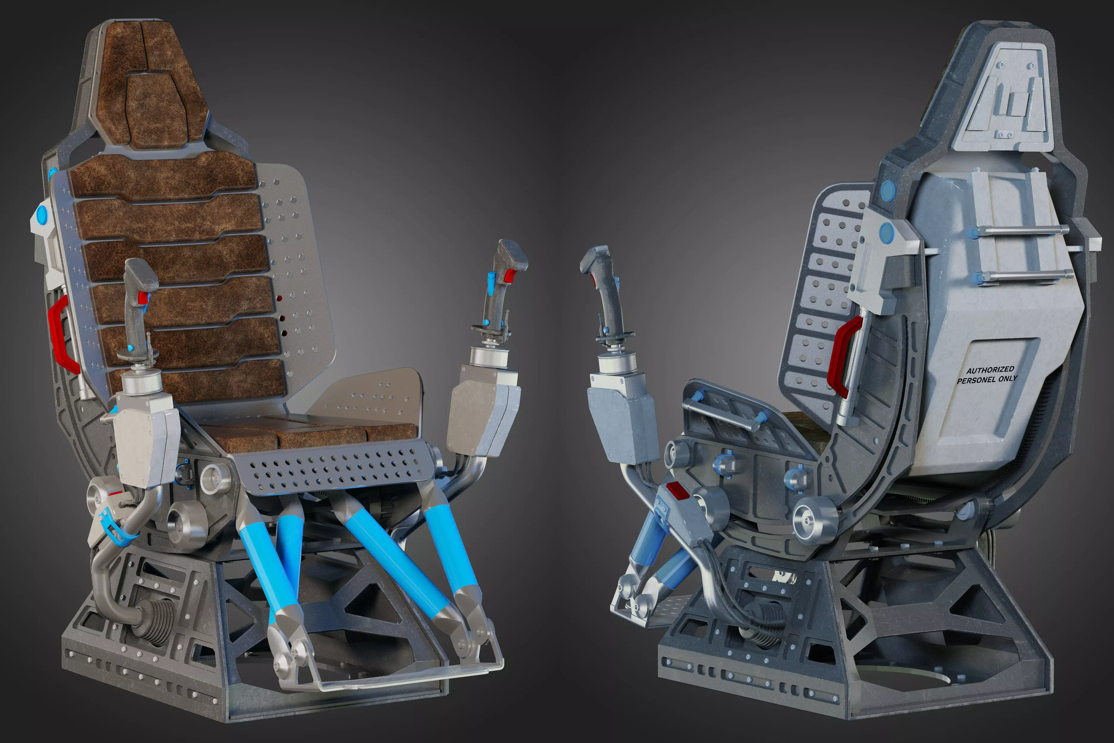 Futuristic chair 3D model