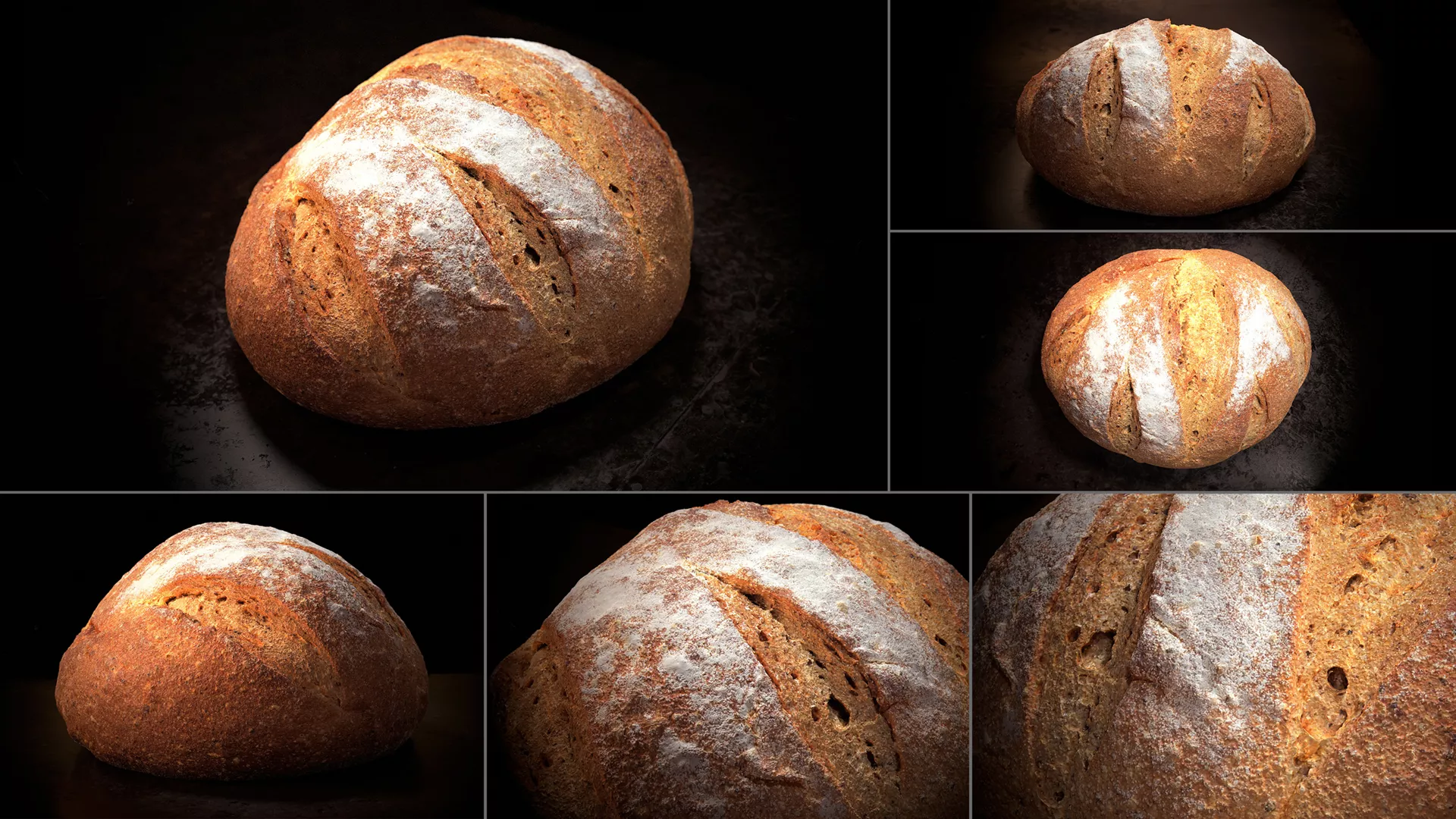 Photoreal Bread 3D Scan 03 3D model