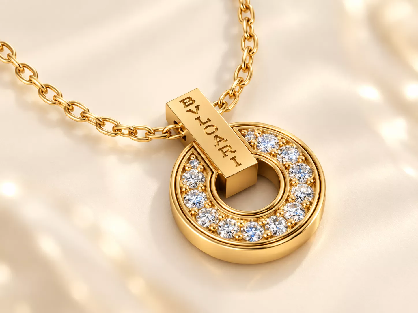 Pave Round Pendant 3D print model