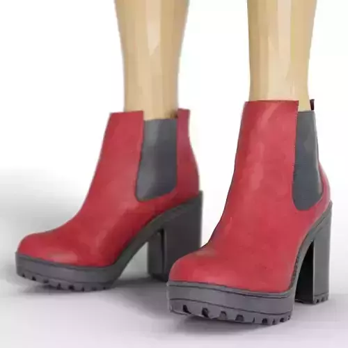 Boot Red Rubber Women Footwear