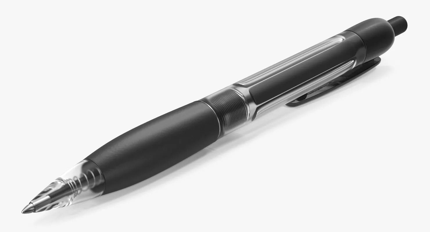 Ballpoint Retractable Pen 3D model