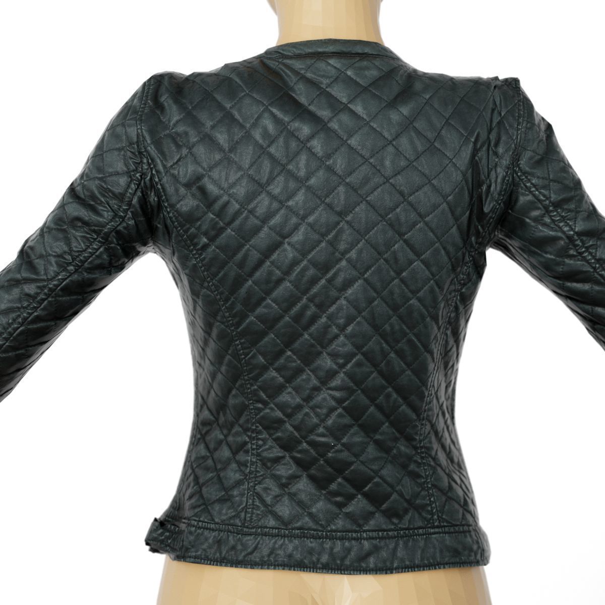 3D model Jacket Black Leather Padding Clothing Woman Fashion VR / AR ...