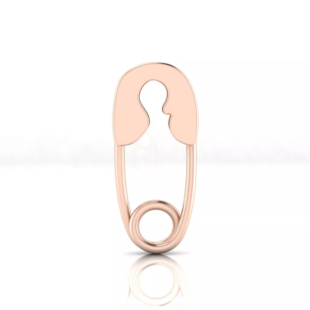 Safety Pin Pendant 3D print model