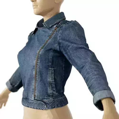 Jacket Jeans Dark Clothing Women Fashion