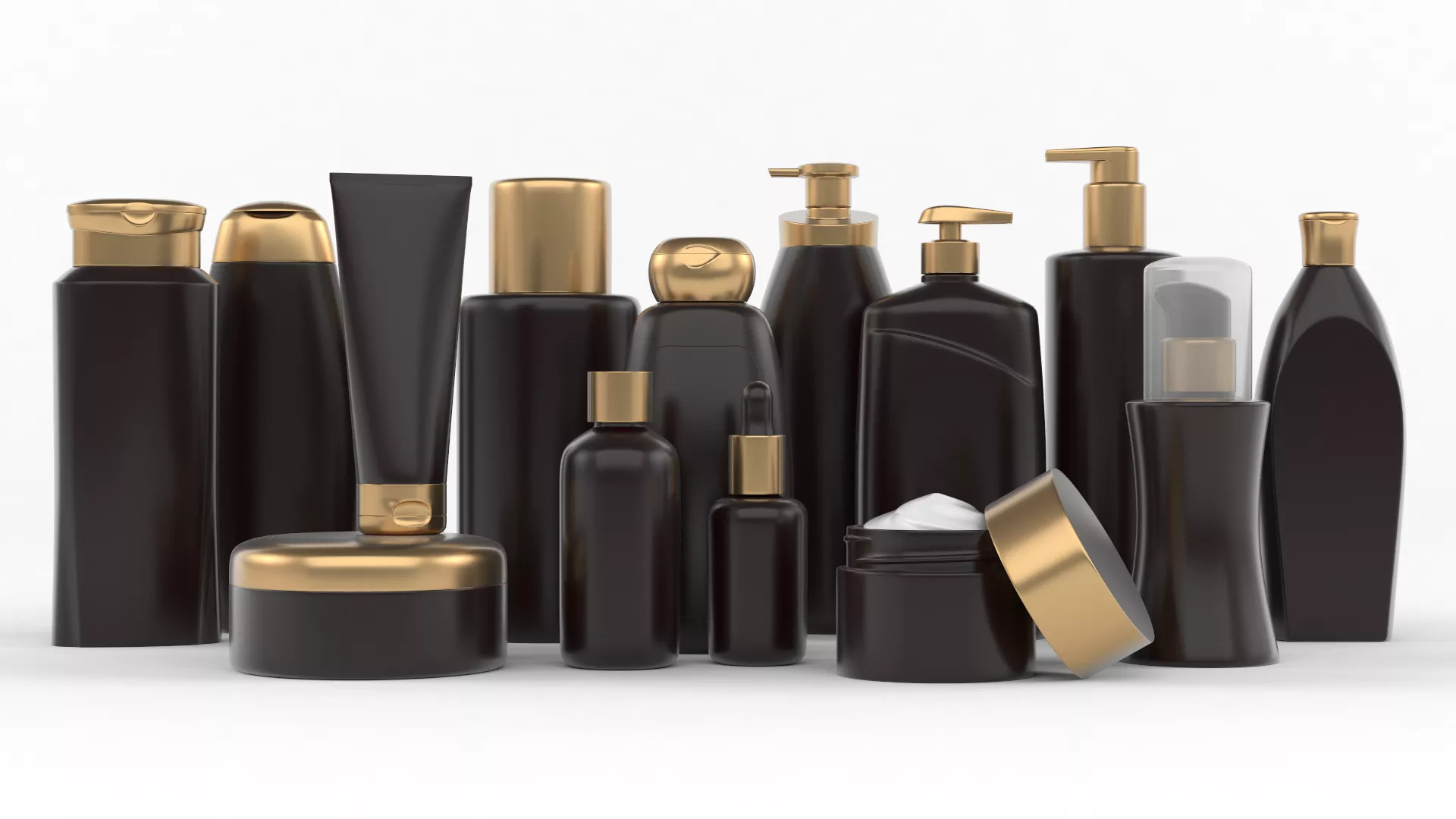 Cosmetic Bottle Collection 3D model
