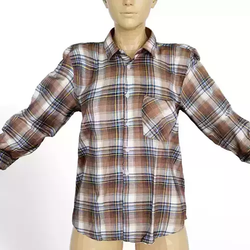 Shirt Brown Squares Women Clothing Low-poly 3D model