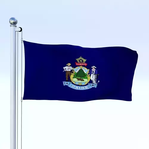 Animated Maine Flag