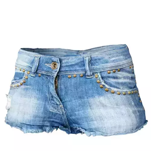 Shorts Jeans Studs Clothing Women Fashion