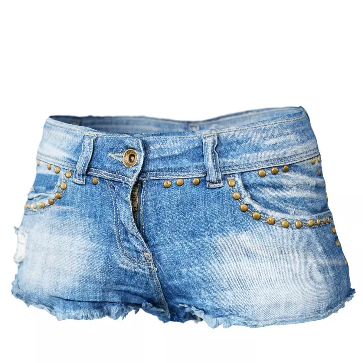 Shorts Jeans Studs Clothing Women Fashion Low-poly 3D model